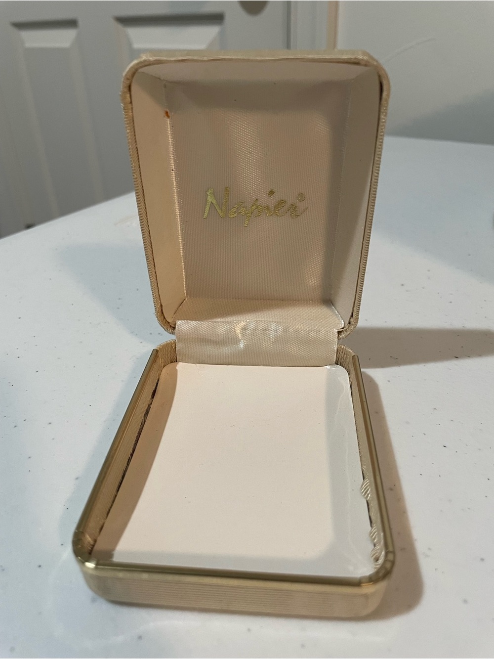 Napier deadstock empty jewelry box vintage